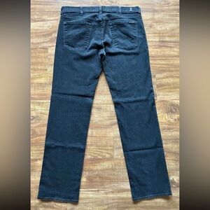 7 For All Mankind Standard Mens Dark Wash Black Slim Stretch Jeans Pants 38 x 33